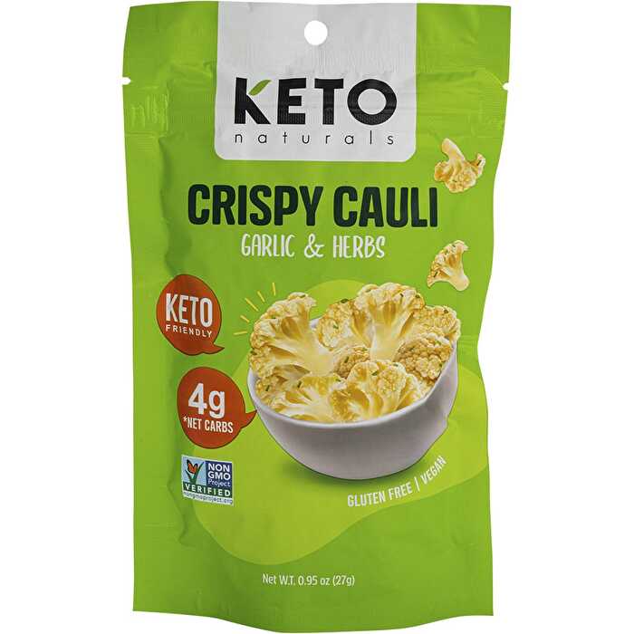 Keto Naturals Crispy Cauli Garlic & Herb Bites 8x27g