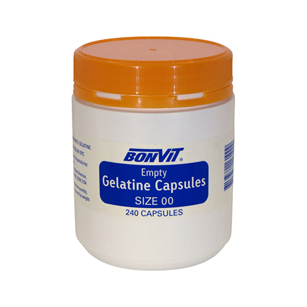 Bonvit Empty Gelatine Capsules Size '00' 240c