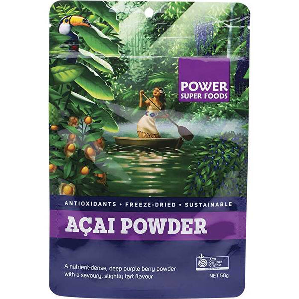 Power Super Foods Acai Powder Certified Organic 50g