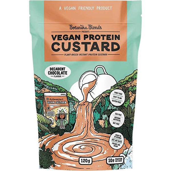 Botanika Blends Vegan Protein Custard Decadent Chocolate 120g