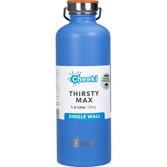 Cheeki Stainless Steel Bottle Azure 'Thirsty Max' 1600ml