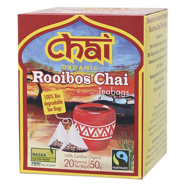 Chai Tea Organic Rooibos Chai Tea Bags 20pk