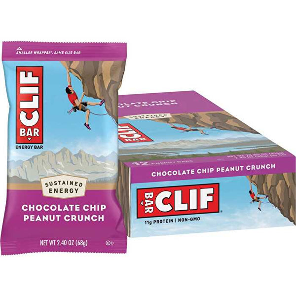 Clif Energy Bar Chocolate Chip Peanut Crunch 12x68g