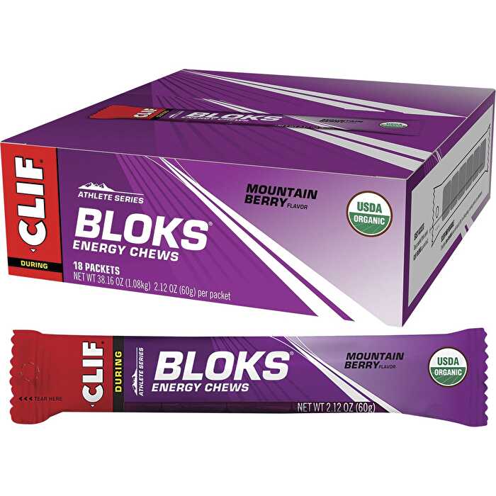 Clif Bloks Energy Chews Mountain Berry 18x60g