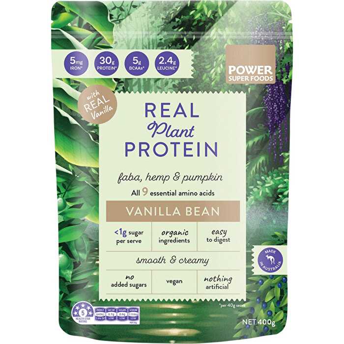 Power Super Foods Real Plant Protein Vanilla Bean 400g