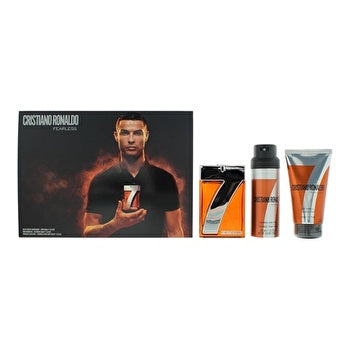 Cristiano Ronaldo Cr7 Fearless Man Set Eau De Toilette & Sg 150ml & Body Spray 150ml 100ml