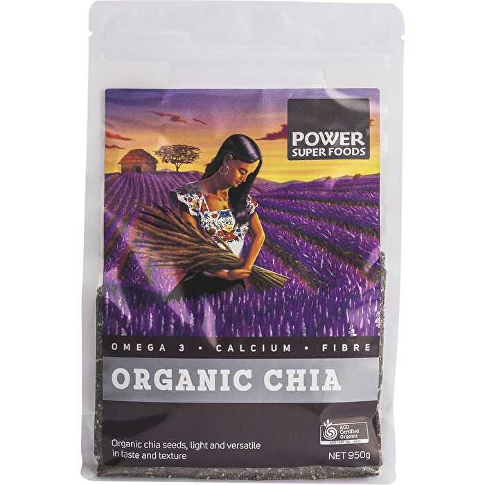 Power Super Foods Chia Seeds Certified Organic 950g