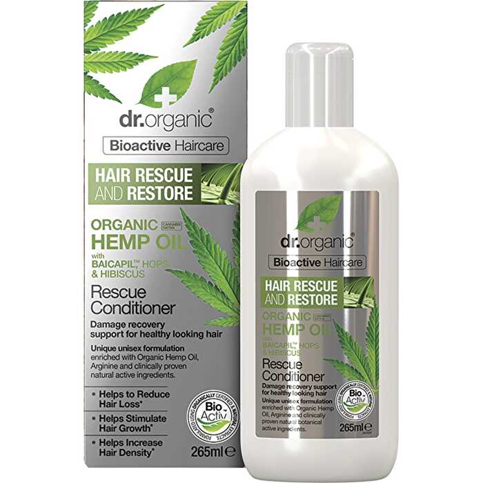 Dr Organic Rescue & Restore Conditioner Organic Hemp Oil 265ml