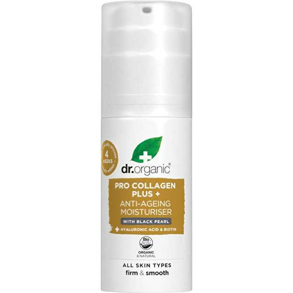 Dr Organic Pro Collagen Plus+ Anti Ageing Moisturiser Black Pearl 50ml