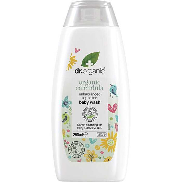 Dr Organic Unfragranced Top To Toe Baby Wash Organic Calendula 250ml