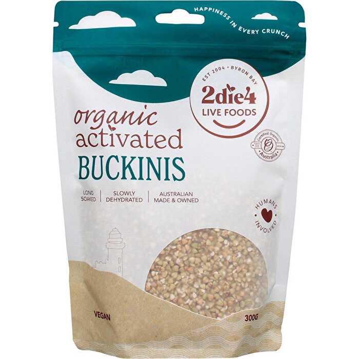 2die4 Live Foods Organic Activated Buckinis 300g