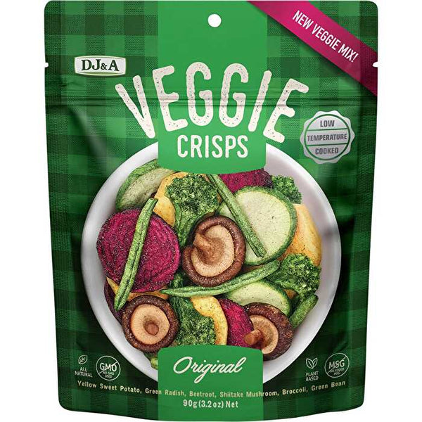 Dj&a Veggie Crisps Original 9x90g