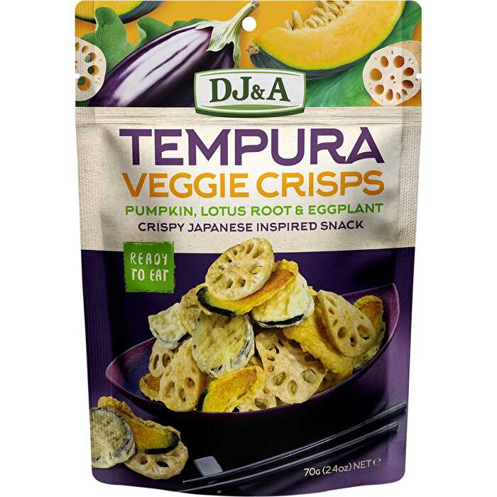 Dj&a Tempura Veggie Crisps 9x70g