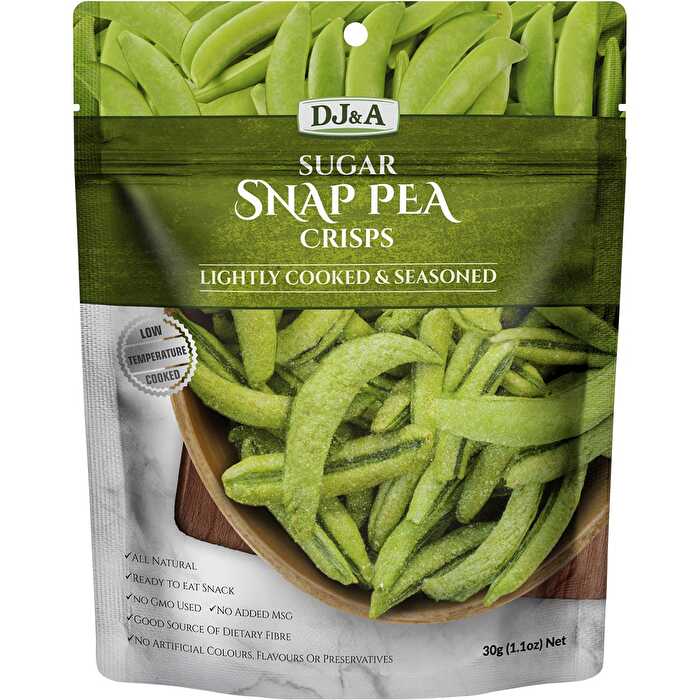 Dj&a Sugar Snap Pea Crisps 10x30g