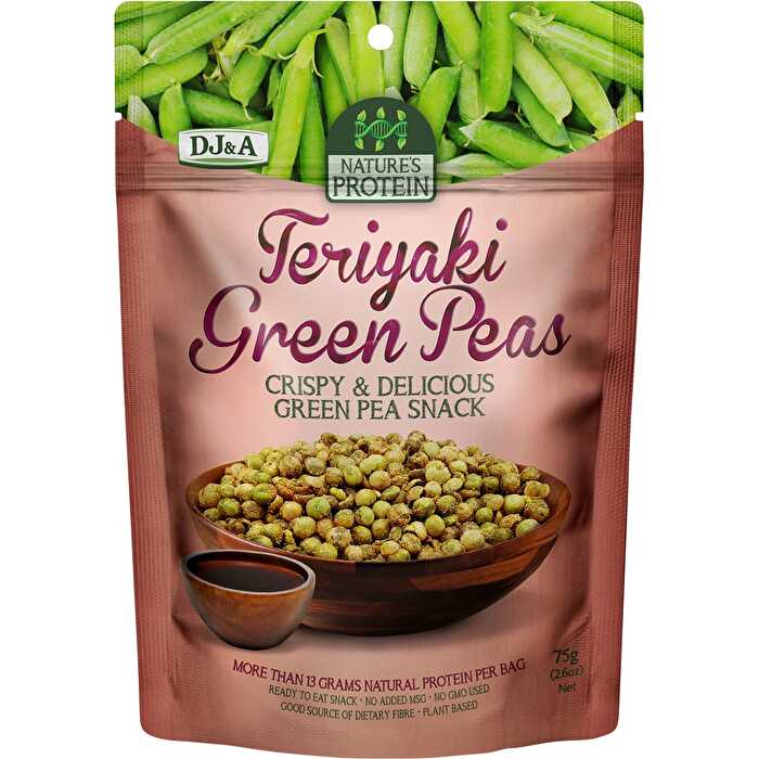 Dj&a Nature's Protein Teriyaki Green Peas 12x75g