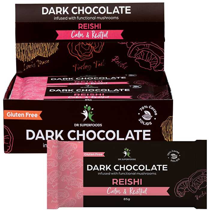 Dr Superfoods Dark Chocolate Bar Calm & Restful 12x85g