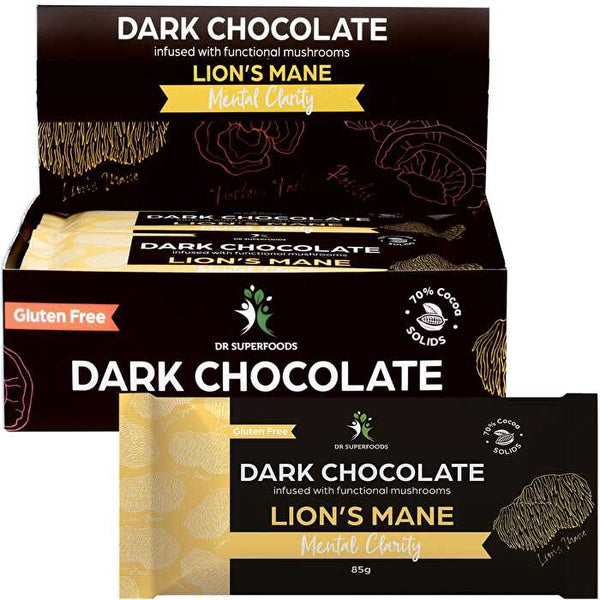 Dr Superfoods Dark Chocolate Bar Mental Clarity 12x85g