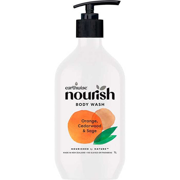 Earthwise Nourish Body Wash Orange, Cedarwood & Sage 1000ml