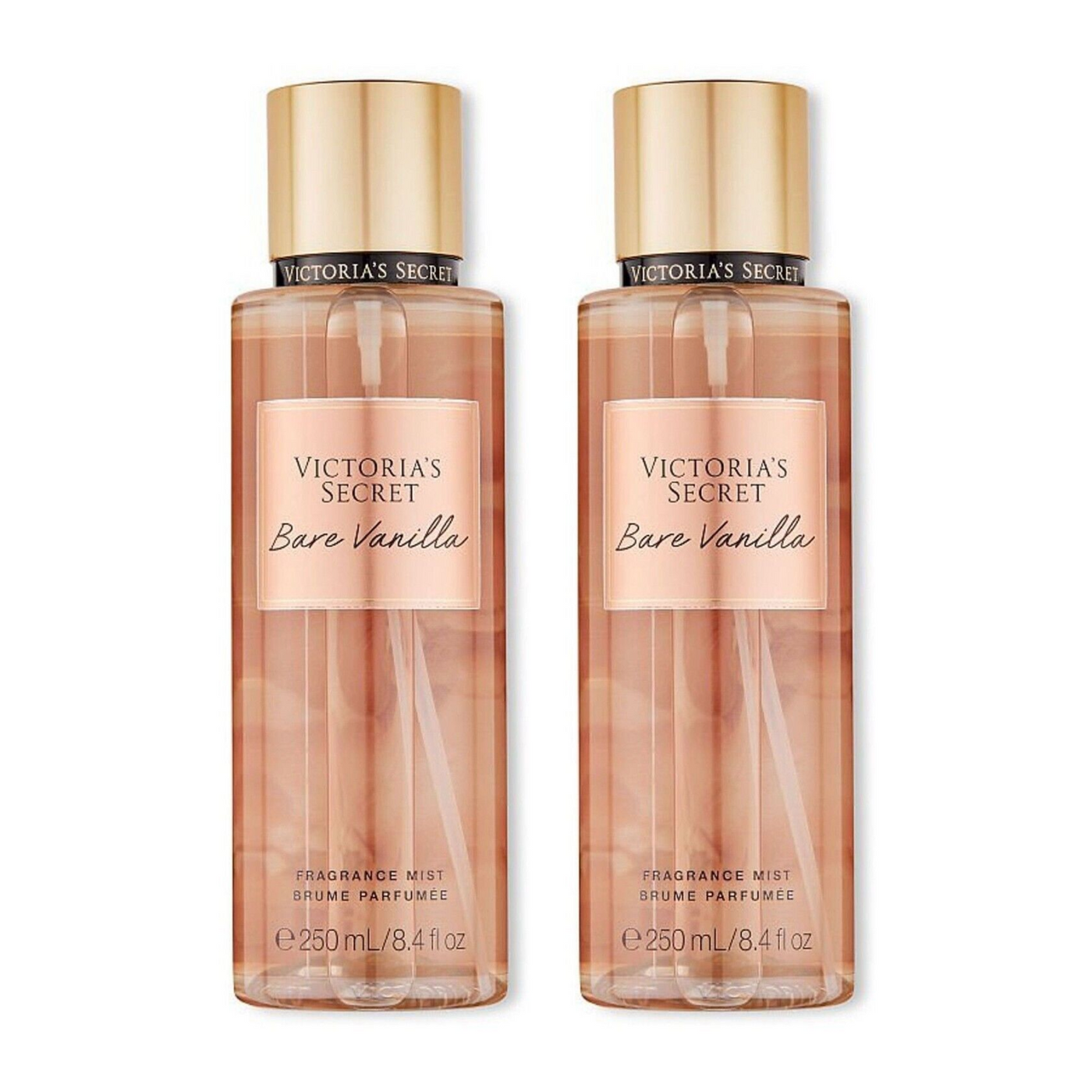 Victoria s Secret Bare Vanilla Fragrance Mist 250ml 8.4 oz Pack of 2 Fresh Beauty Co. New Zealand