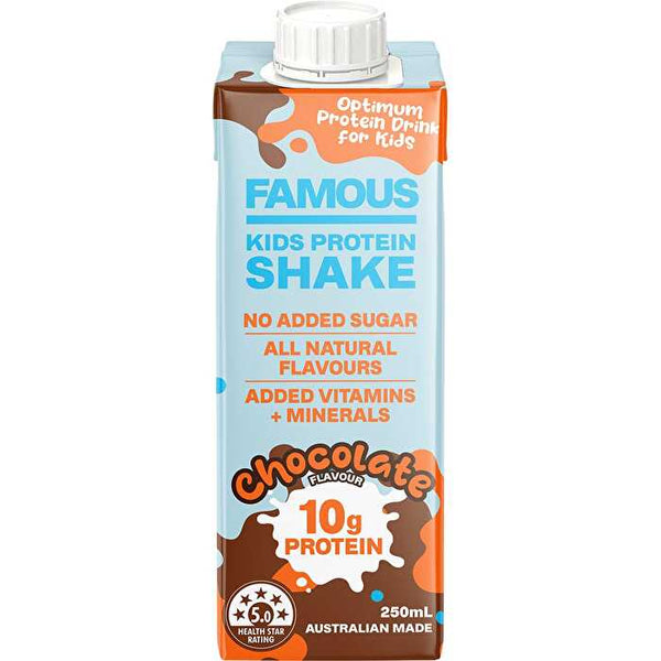 Famous Kids Protein Shake Chocolate 12x250ml