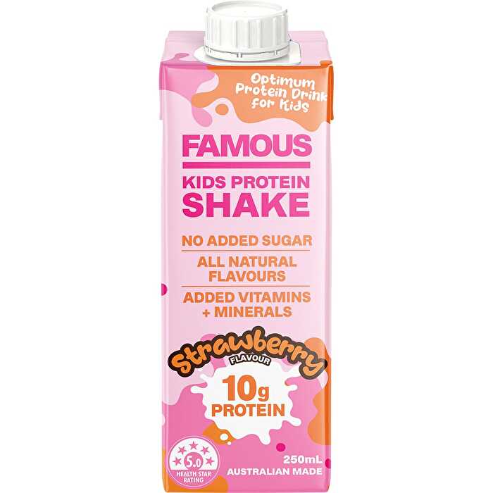 Famous Kids Protein Shake Strawberry 12x250ml