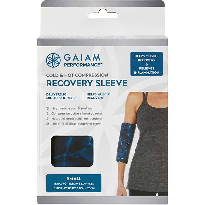 Gaiam Cold & Hot Compression Recovery Sleeve Small