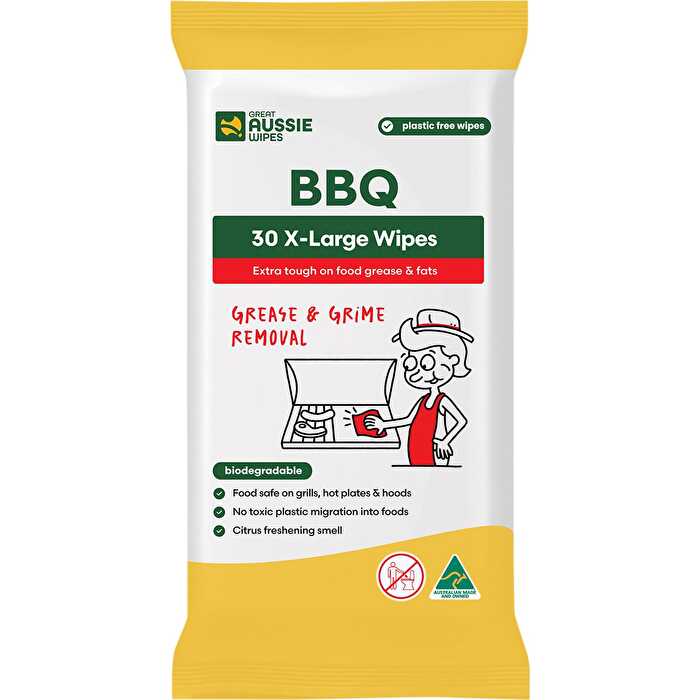 Great Aussie Wipes BBQ X-Large Wipes 30pk