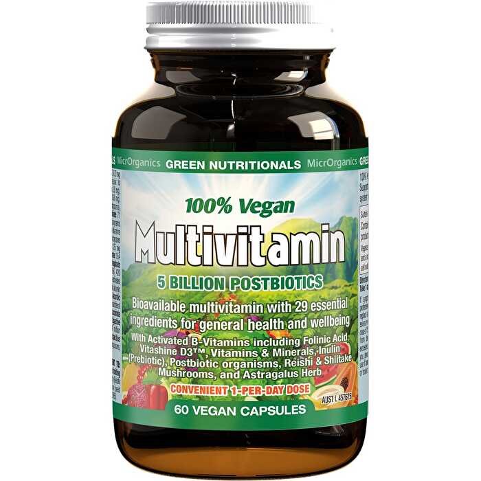 Green Nutritionals 100% Vegan Multivitamin Capsules