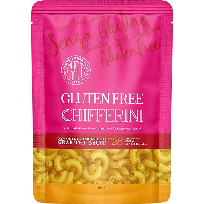The Gluten Free Food Co. CHIFFERINI Gluten Free Pasta 210g