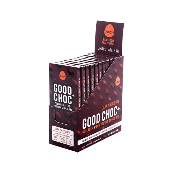 Googys (bodi Choice) Googys Choc Dark (good Plus Choc) 100g X 10 Disp
