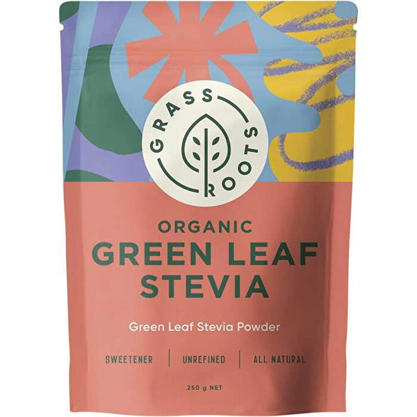 Grass Roots Organic Green Leaf Stevia Powder 250g