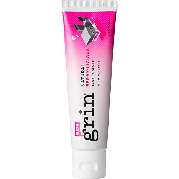 Grin Toothpaste Kids Berry-Licious with Fluoride 70g