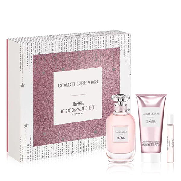 Coach Dreams Set Woman - Dreams Eau De Parfum & Dreams Eau De Parfum Purse Spray & Body Lotion 100ml 7.5ml