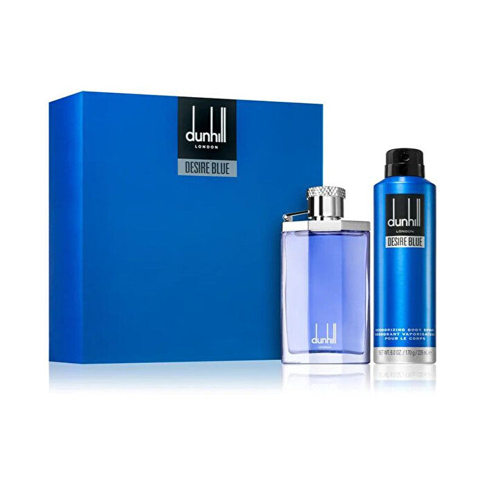 Dunhill Desire Blue 2pc Set - Eau De Toilette & Deo Body Spray 100ml 180ml