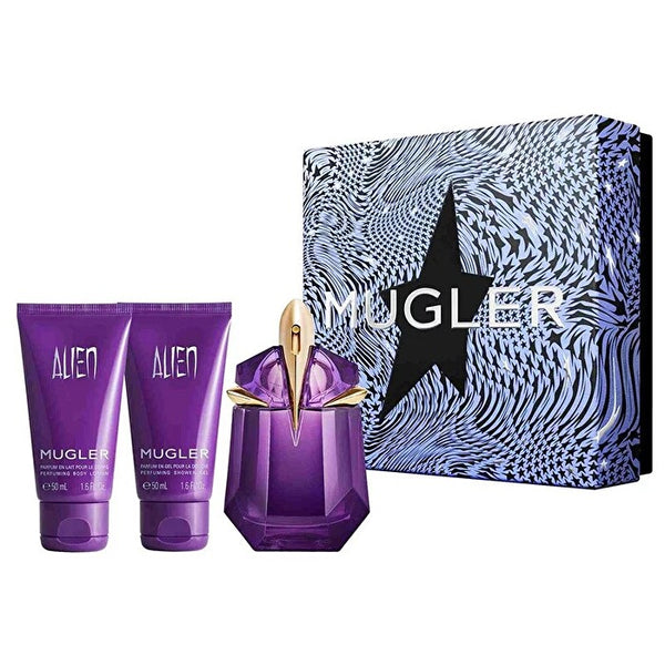 Thierry Mugler Mugler Alien 3pc Women Gift Set - Eau De Parfum & Body Lotion & Shower Gel 30ml 50ml