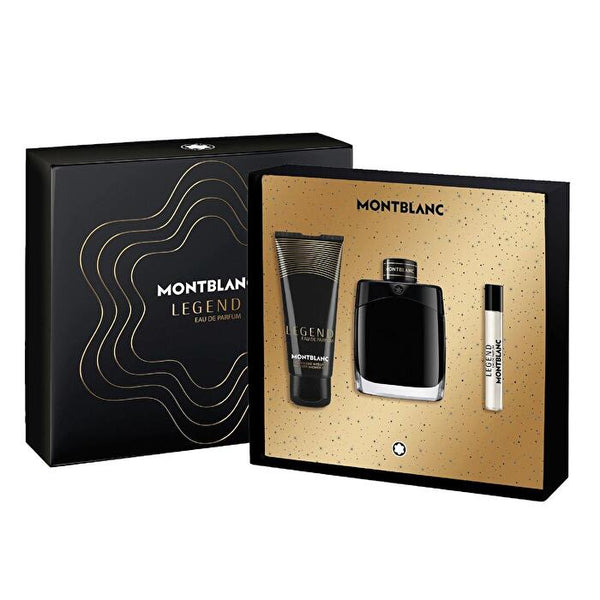 Mont Blanc Legend Men 3pc Gift Set - Eau De Parfum & Shower Gel & Eau De Parfum 100ml 7.5ml