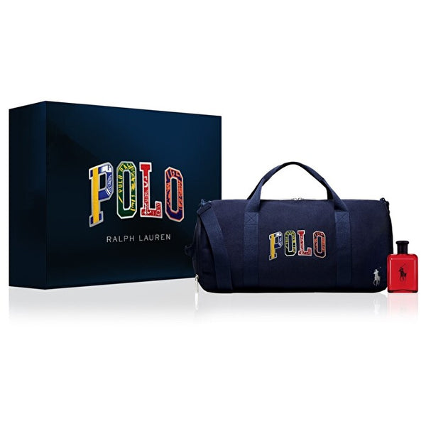 Ralph Lauren Polo Set - Polo Red Eau De Toilette & Full Size Duffle Bag (beautifully Presented) 125ml