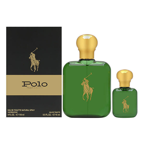 Ralph Lauren Polo Green 2pc Set - Eau De Toilette & Travel Spray 15ml 118ml