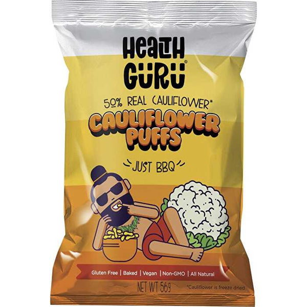 Health Guru Cauliflower Puffs Just BBQ 6x56g