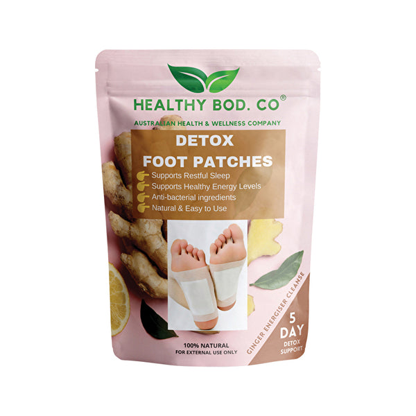 HEALTHY BOD. CO Healthy Bod. Co Detox Foot Patches Ginger x (5 Pairs for 5 Day Detox) 10 Patches