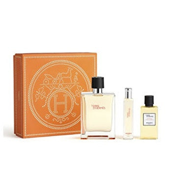 Hermes Terre D'hermes Giftset Eau De Toilette Spray 100ml/edt Spray 15ml/shower Gel 40ml 155ml
