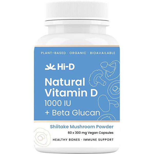 Hi-d Natural Vitamin D 1000 IU + Beta Glucan 60 Caps