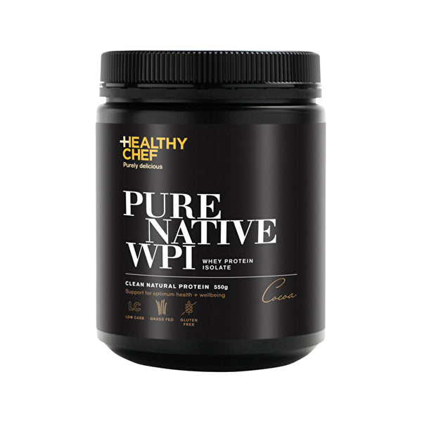 The Healthy Chef Pure Native WPI (Whey Protein Isolate) Cocoa 550g