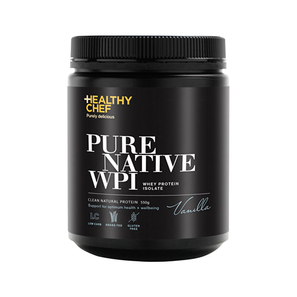 The Healthy Chef Pure Native WPI (Whey Protein Isolate) Vanilla 550g