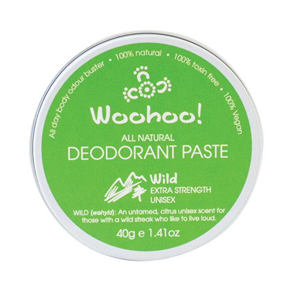 Woohoo Deodorant Paste Wild (Ultra Strength Unisex) 40g