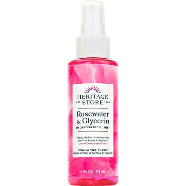 Heritage Store Rosewater & Glycerin Hydrating Facial Mist 118ml