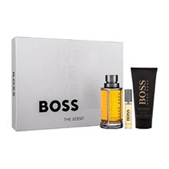 Hugo Boss The Scent Giftset Eau De Toilette Spray 100ml/edt Mini Spray 10ml/shower Gel 100ml 210ml