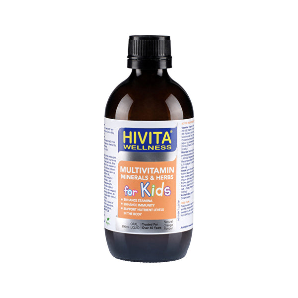 Hivita Wellness HiVita Wellness Multivitamin Minerals & Herbs For Kids Oral Liquid 200ml