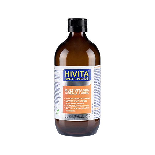 Hivita Wellness HiVita Wellness Multivitamin Minerals & Herbs Oral Liquid 500ml
