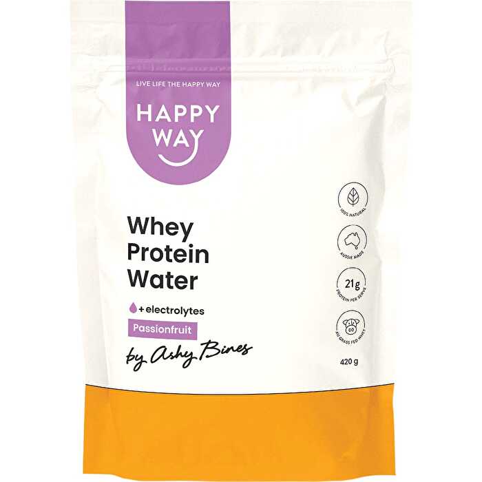 Happy Way HAPPY WAY Ashy Bines Whey Protein Water Passionfruit 420g